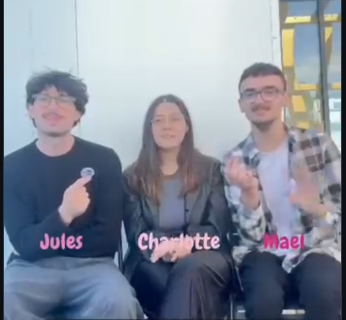 Charlotte, Jules et Maël ont un message